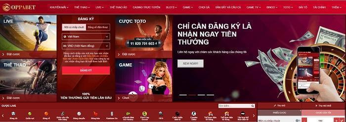 Game Oppabet - Sân chơi đỉnh cao, nhận thưởng liền tay Trang chủ Oppabet