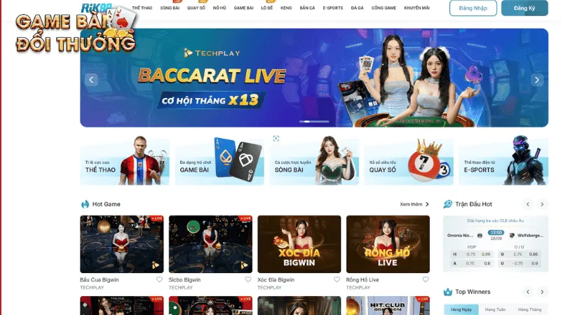 Các dịch vụ giải trí nổi bật tại Rik88