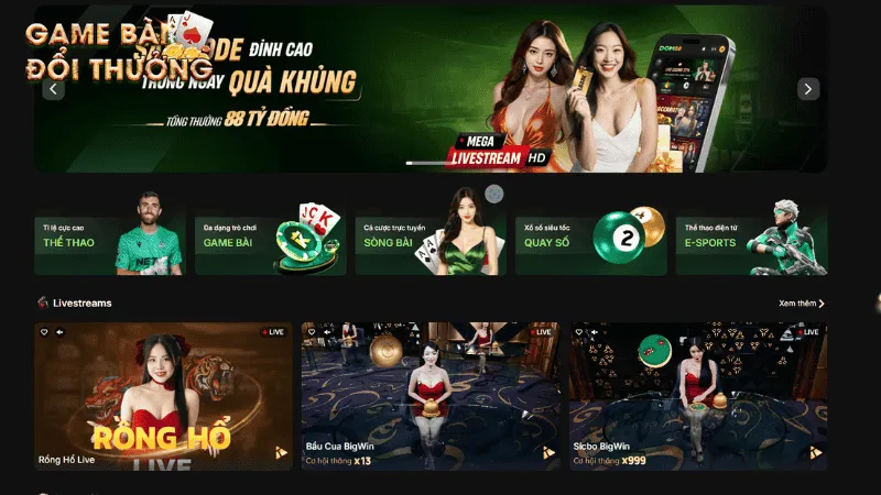 Tổng hợp 5 trò chơi hot nhất Dom88